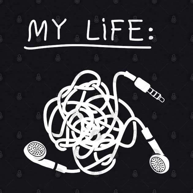 My Life - Mess Headphones by vo_maria